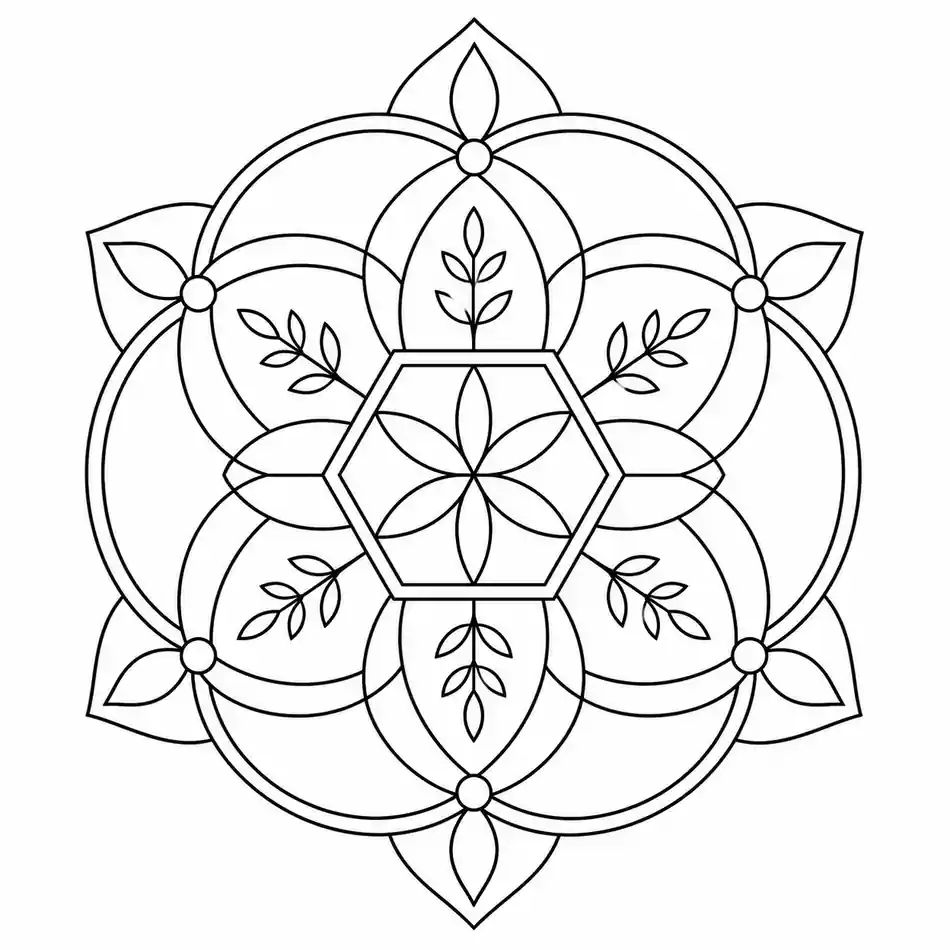 Mandalas geométricos para imprimir
